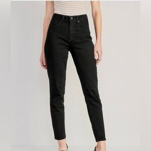 OLD NAVY - Black High Rise OG Straight Jeans